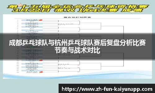 成都乒乓球队与杭州乒乓球队赛后复盘分析比赛节奏与战术对比